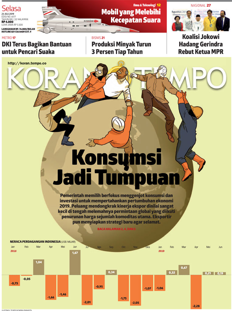 Cover Koran Tempo - Edisi 2019-07-23
