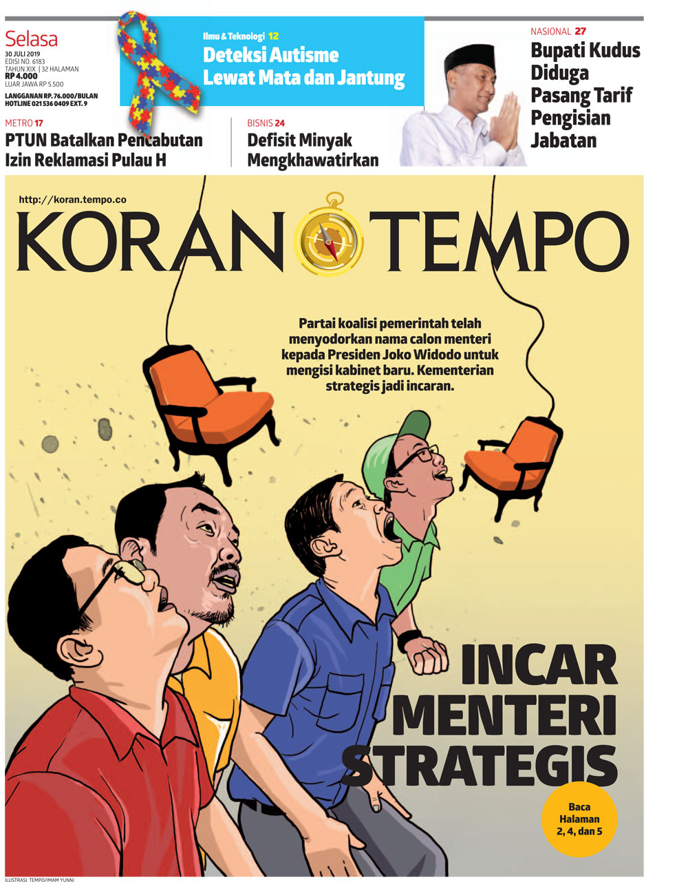 Cover Koran Tempo - Edisi 2019-07-30