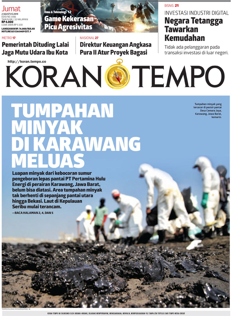 Cover Koran Tempo - Edisi 2019-08-02