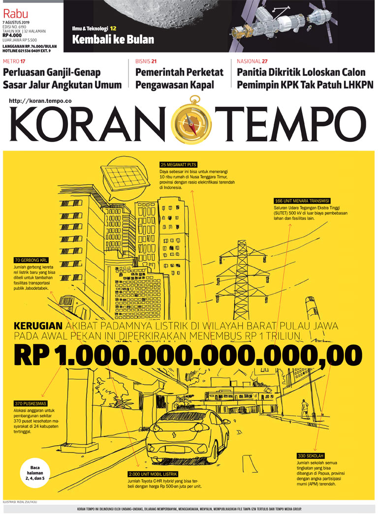 Cover Koran Tempo - Edisi 2019-08-07