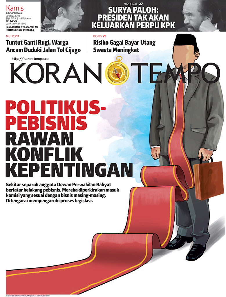 Cover Koran Tempo - Edisi 2019-10-03