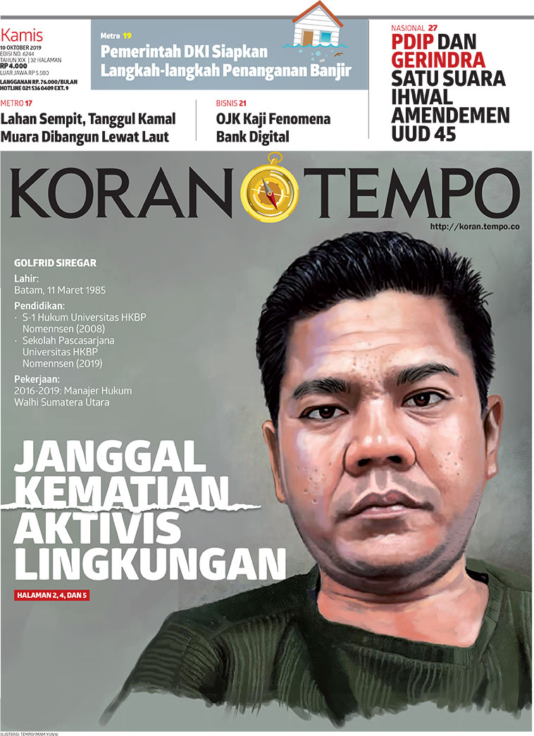 Cover Koran Tempo - Edisi 2019-10-10