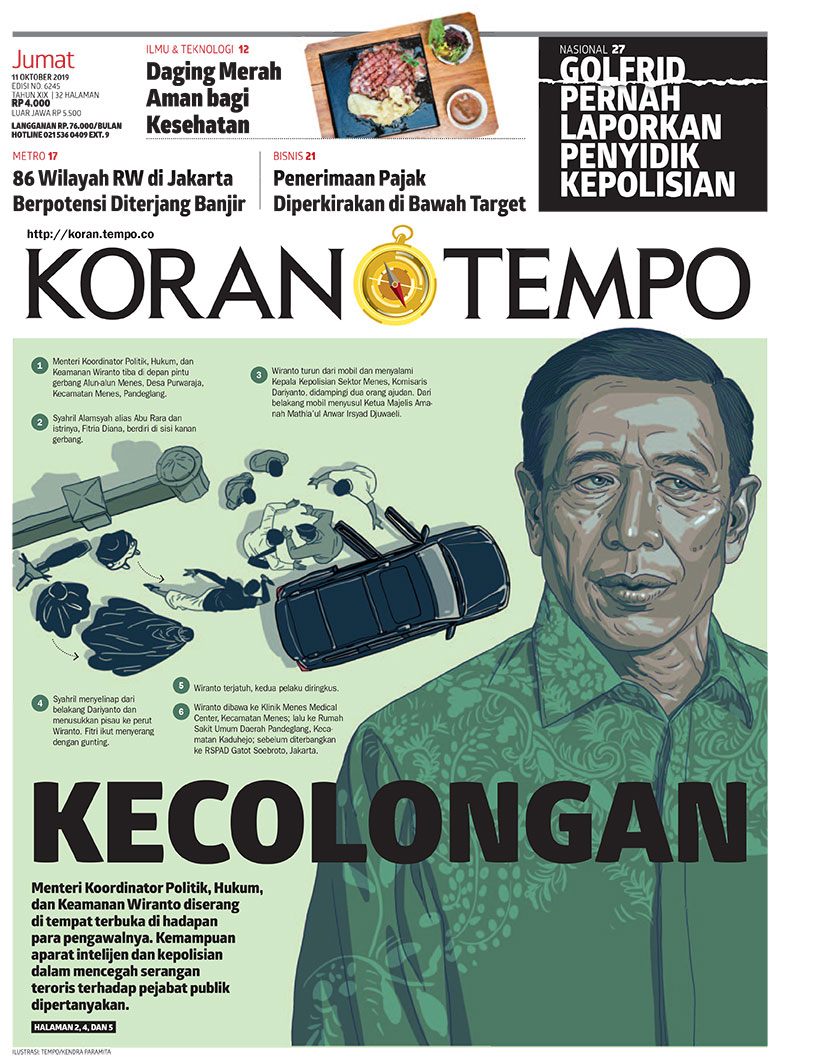 Cover Koran Tempo - Edisi 2019-10-11