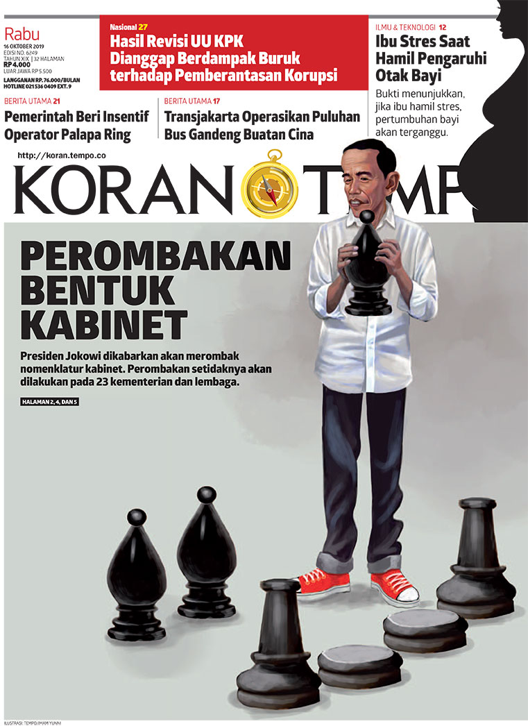 Cover Koran Tempo - Edisi 2019-10-16