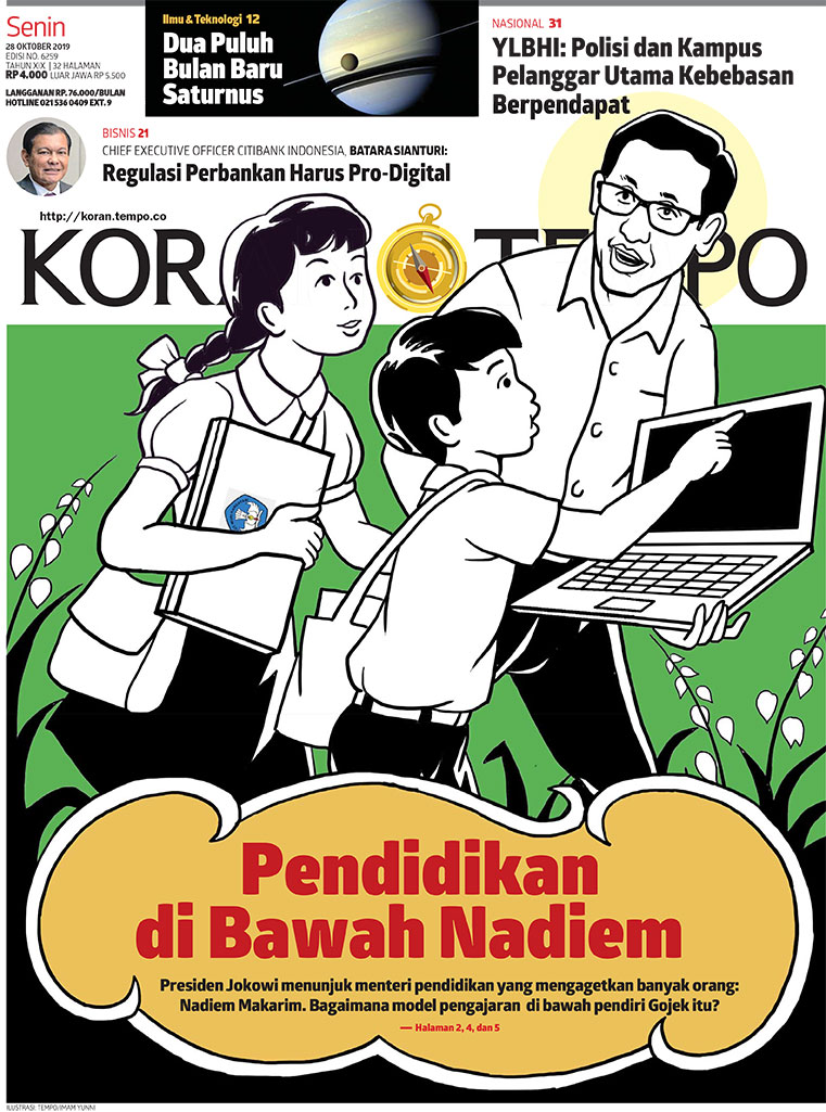 Cover Koran Tempo - Edisi 2019-10-28
