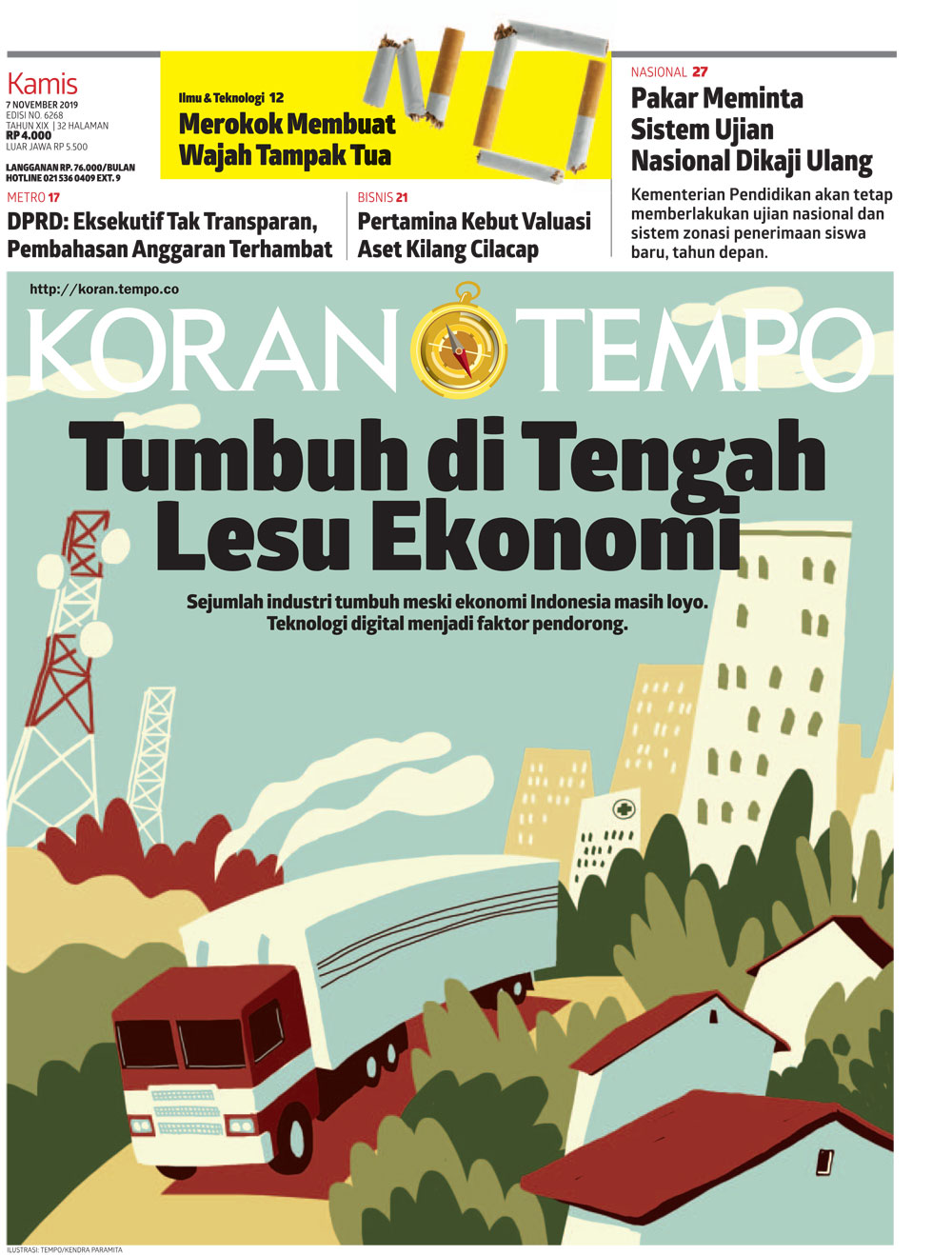 Cover Koran Tempo - Edisi 2019-11-07