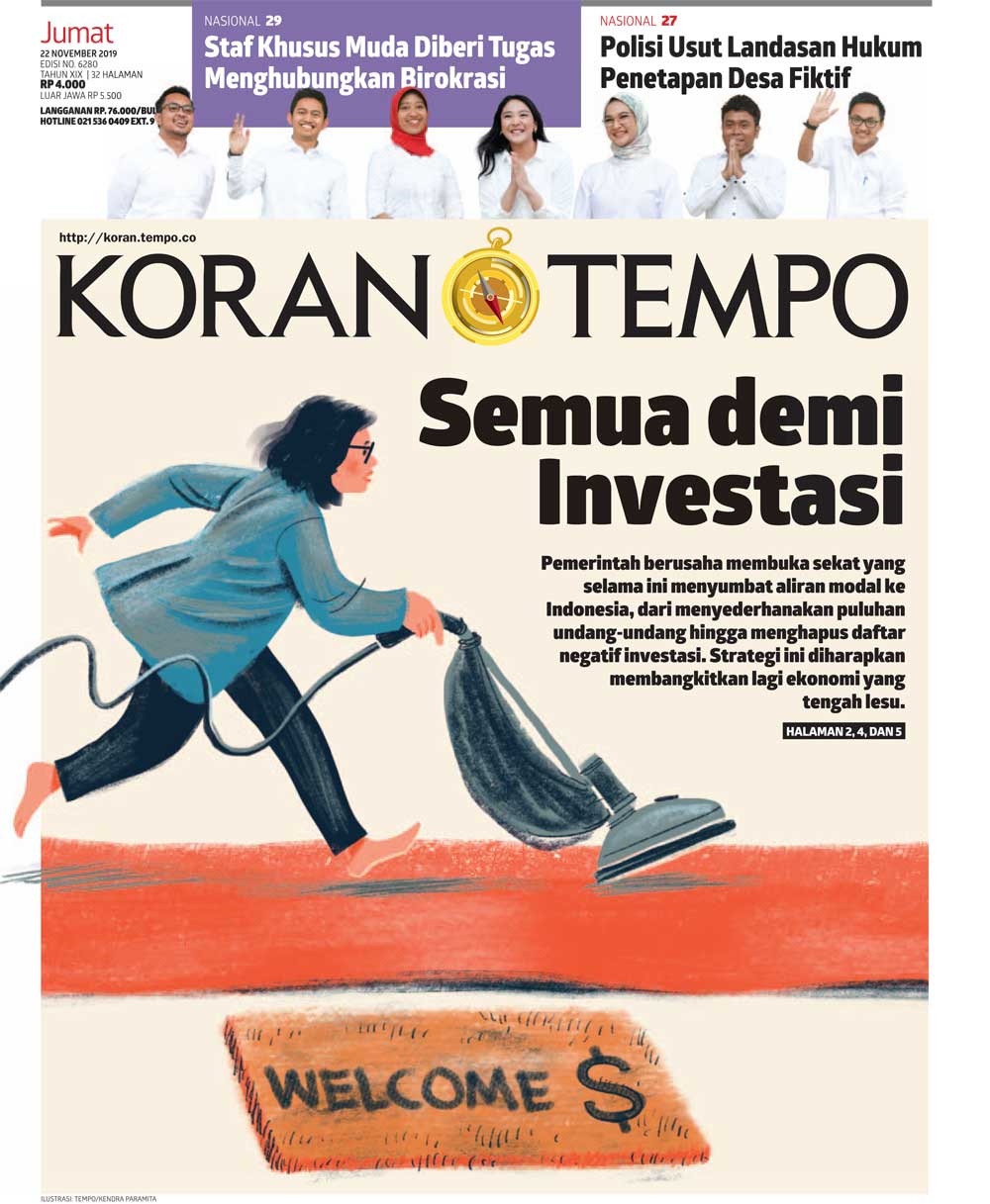 Cover Koran Tempo - Edisi 2019-11-22