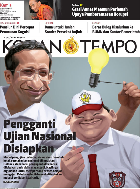 Cover Koran Tempo - Edisi 2019-11-28