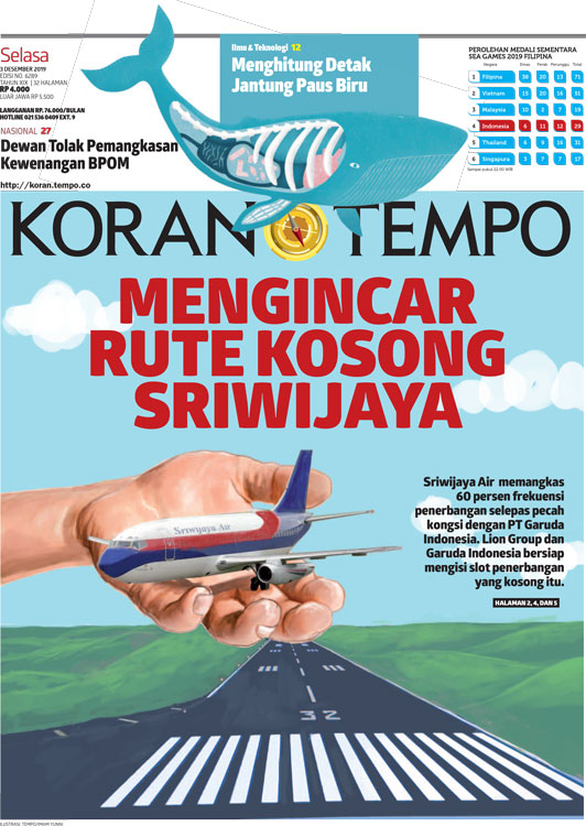 Cover Koran Tempo - Edisi 2019-12-03