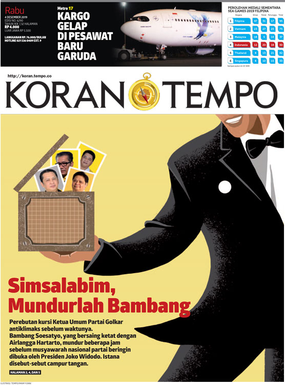 Cover Koran Tempo - Edisi 2019-12-04