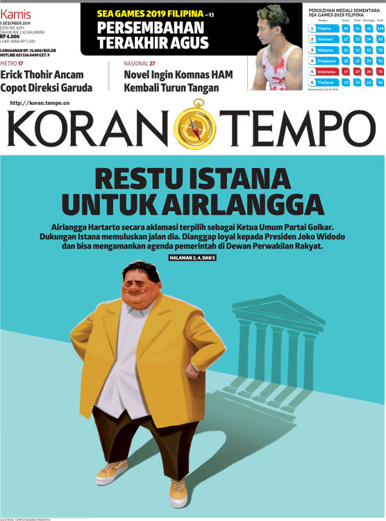 Cover Koran Tempo - Edisi 2019-12-05