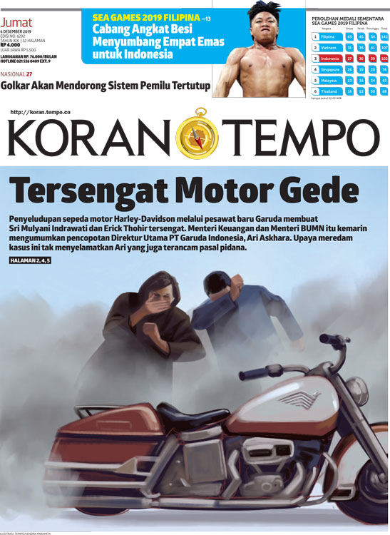 Cover Koran Tempo - Edisi 2019-12-06
