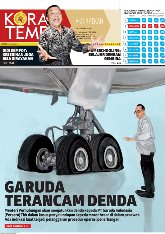 Cover Koran Tempo - Edisi 2019-12-07