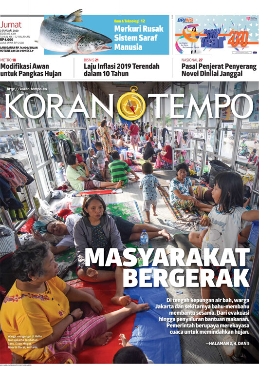 Cover Koran Tempo - Edisi 2020-01-03