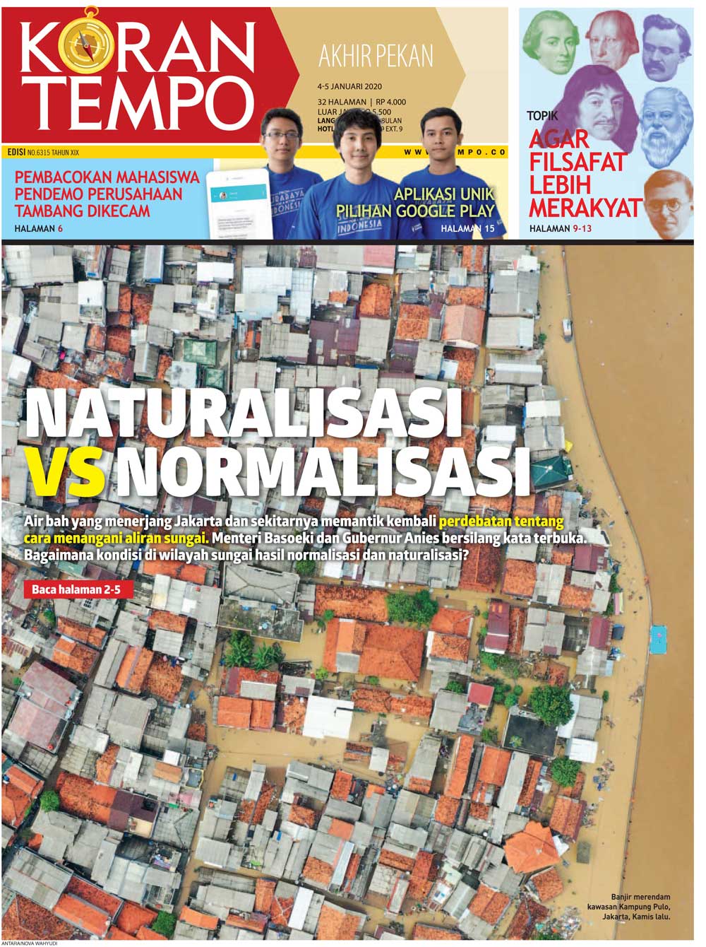 Cover Koran Tempo - Edisi 2020-01-04