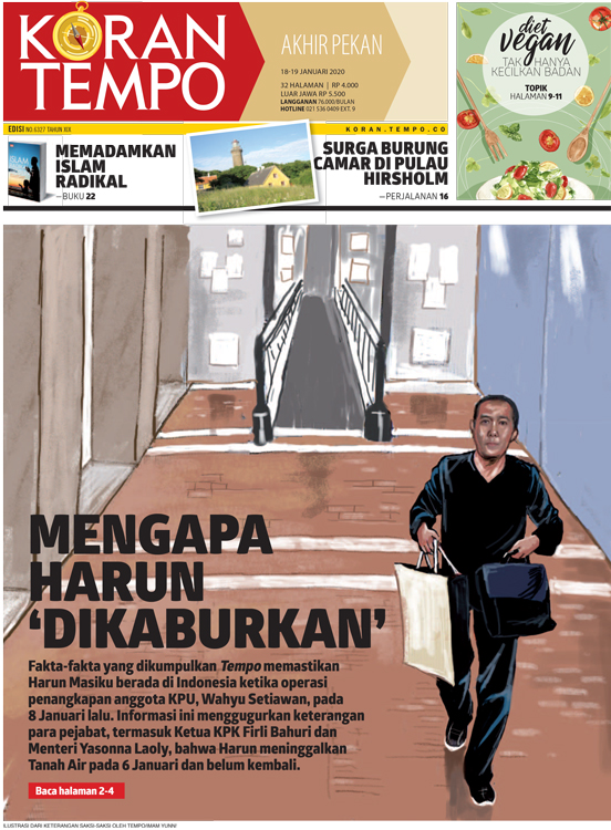 Cover Koran Tempo - Edisi 2020-01-18