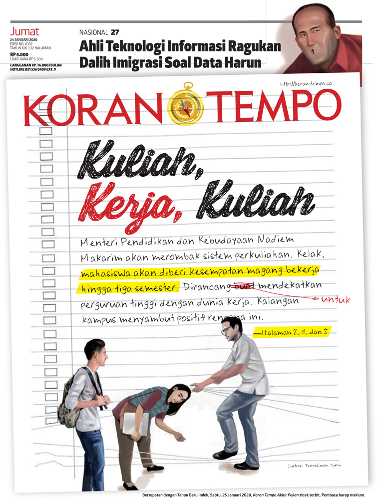 Cover Koran Tempo - Edisi 2020-01-24