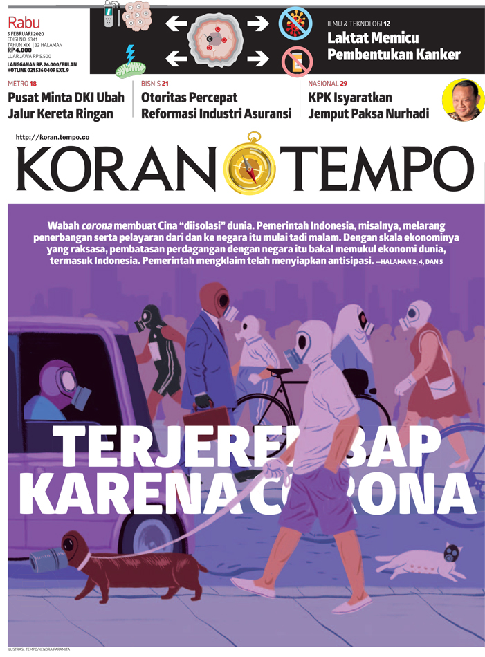 Cover Koran Tempo - Edisi 2020-02-05