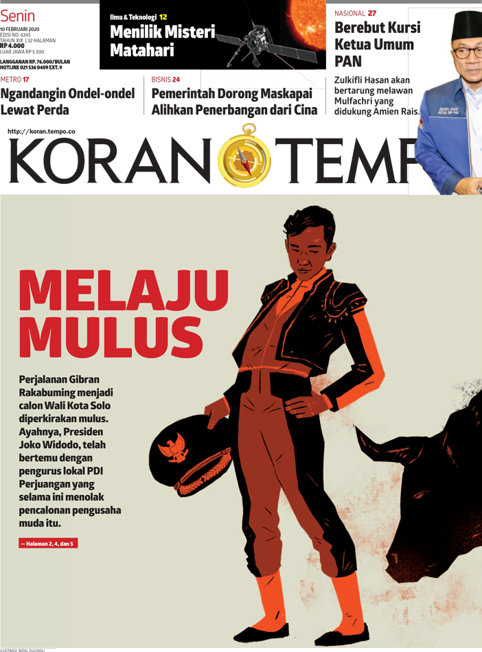 Cover Koran Tempo - Edisi 2020-02-10