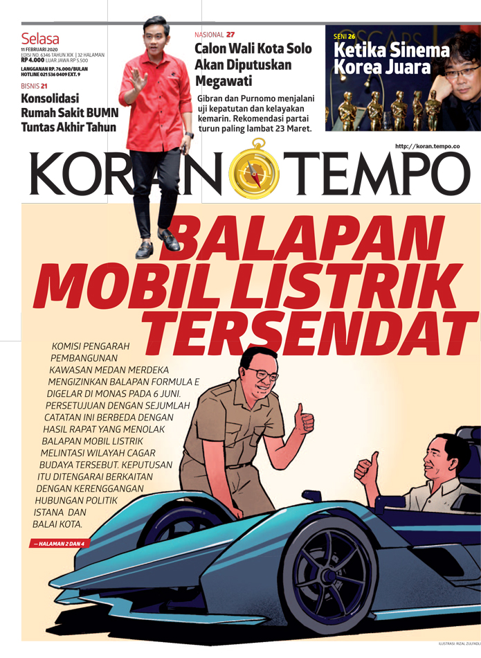 Cover Koran Tempo - Edisi 2020-02-11