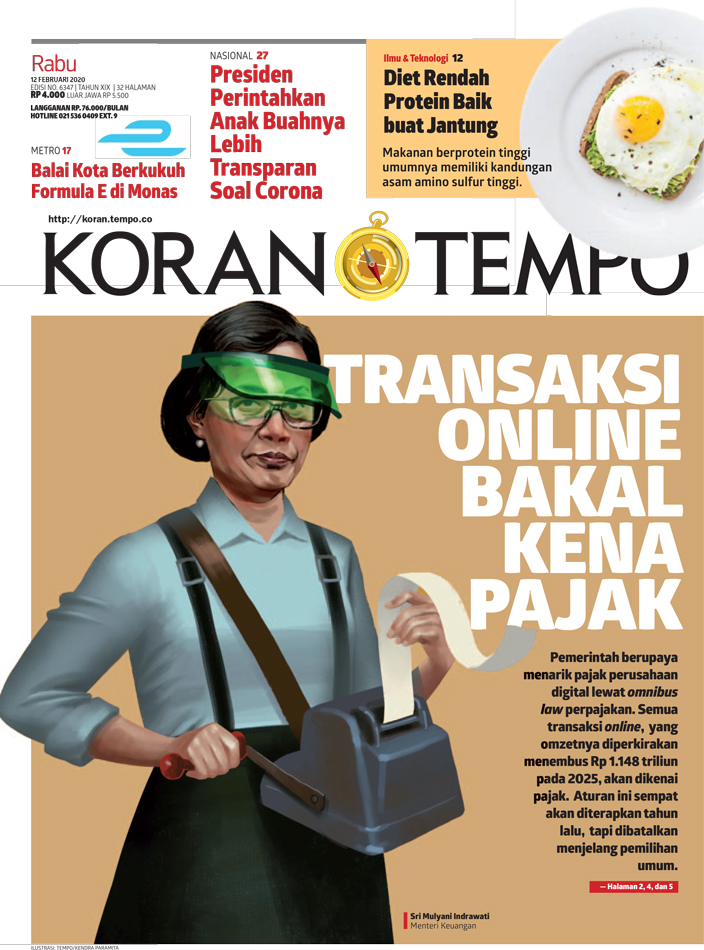 Cover Koran Tempo - Edisi 2020-02-12
