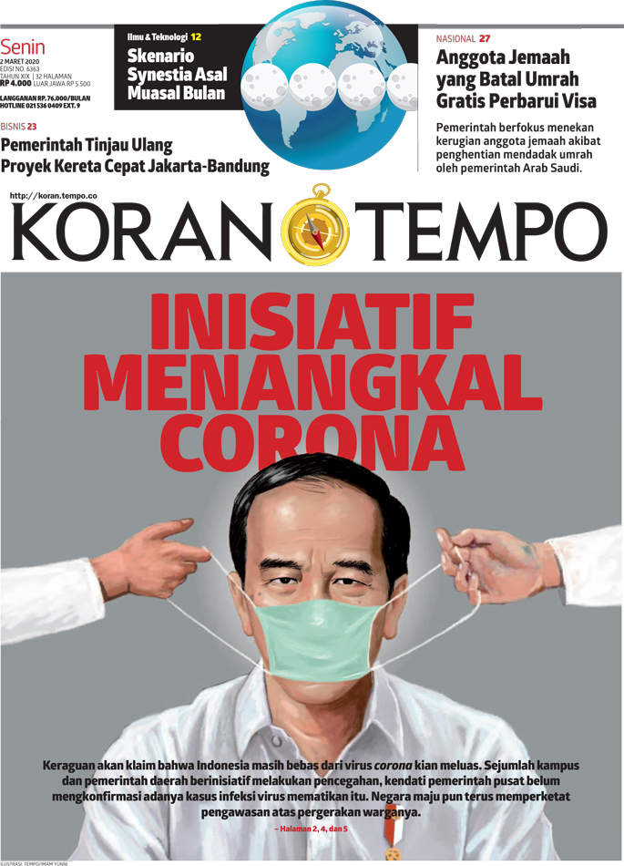 Cover Koran Tempo - Edisi 2020-03-02