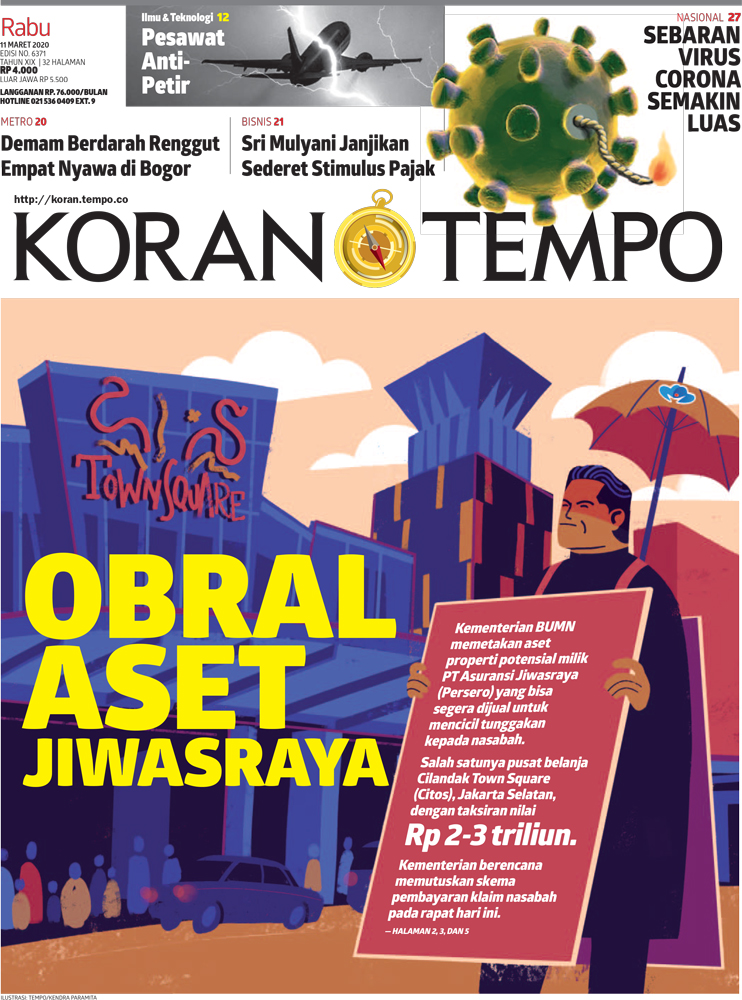 Cover Koran Tempo - Edisi 2020-03-11