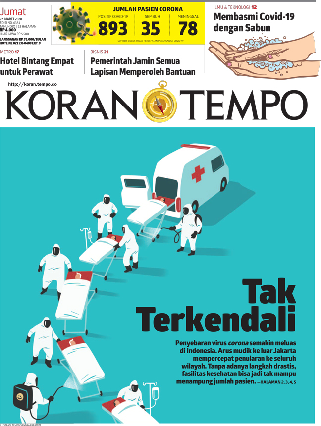 Cover Koran Tempo - Edisi 2020-03-27
