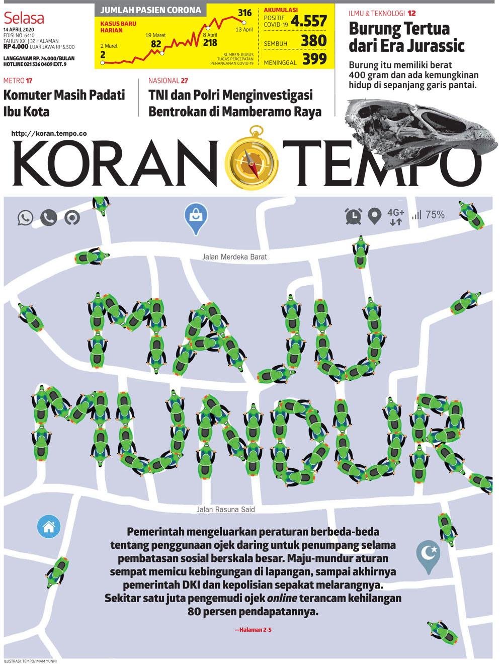 Cover Koran Tempo - Edisi 2020-04-14