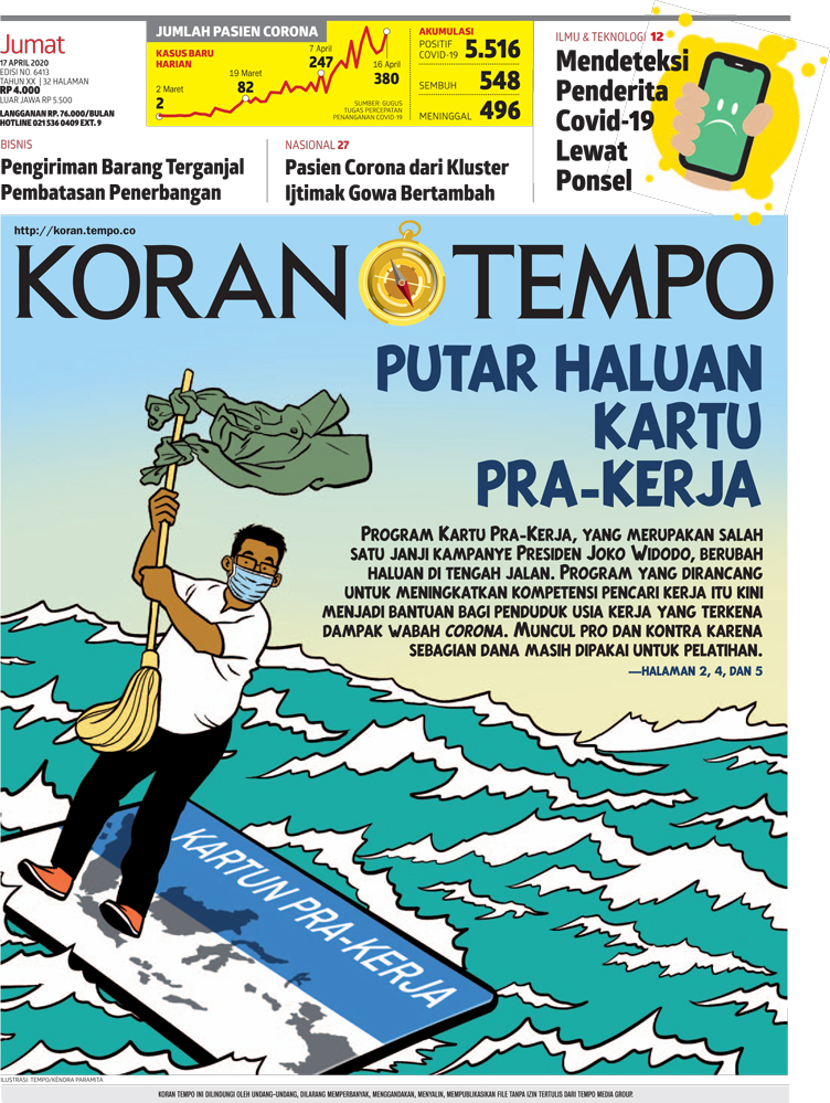 Cover Koran Tempo - Edisi 2020-04-17