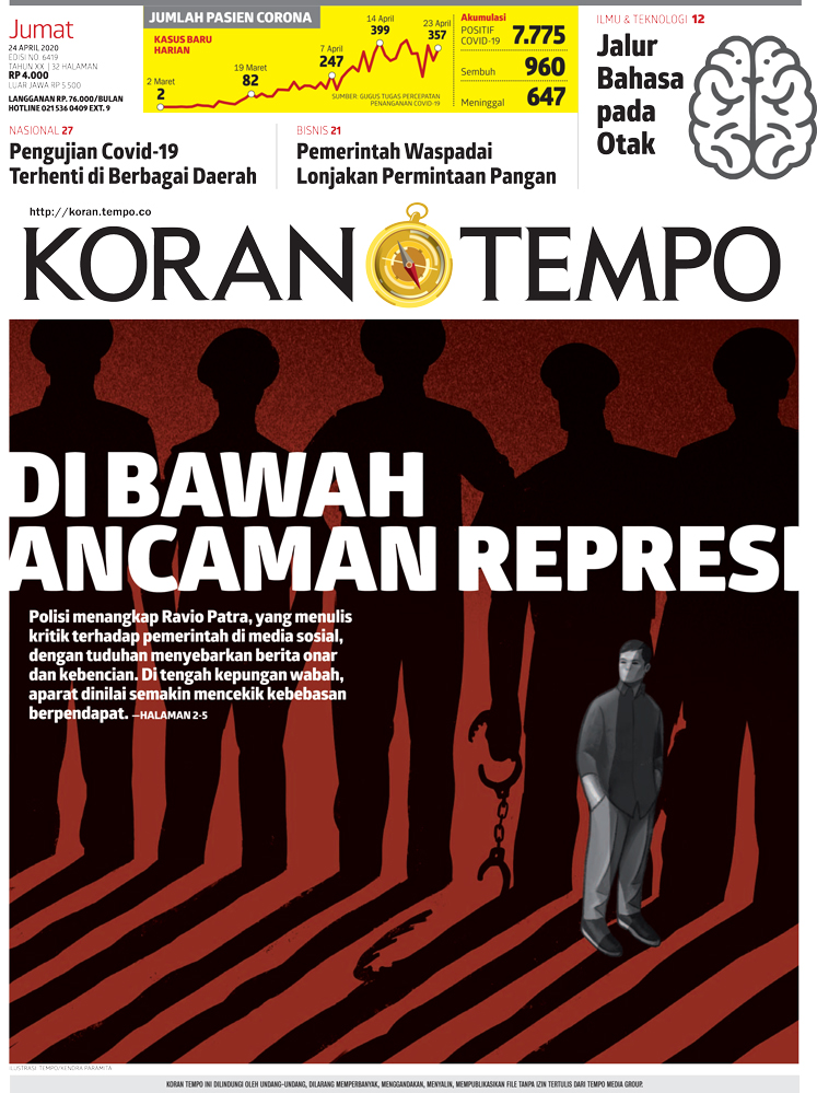 Cover Koran Tempo - Edisi 2020-04-24