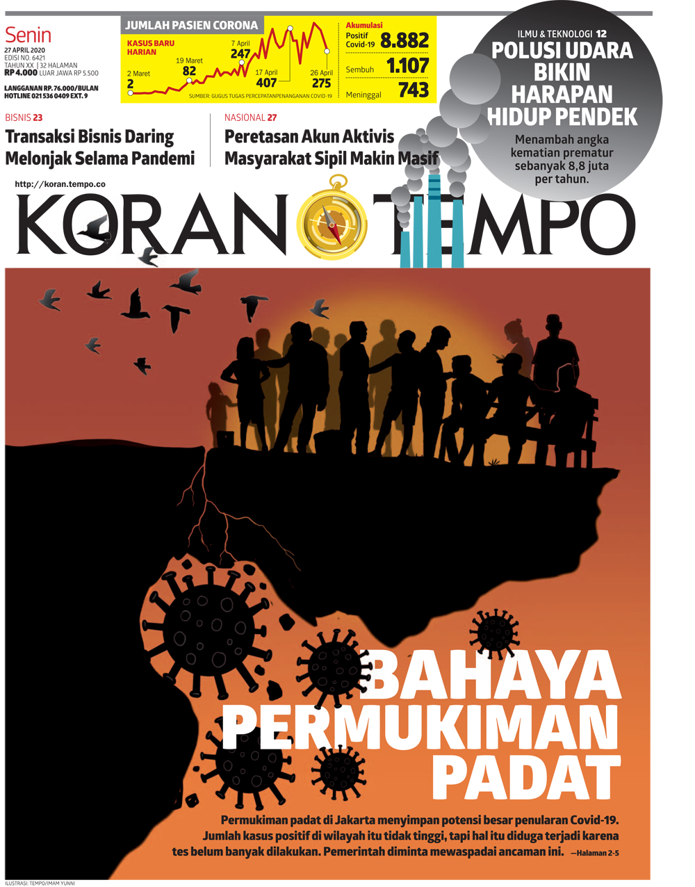 Cover Koran Tempo - Edisi 2020-04-27