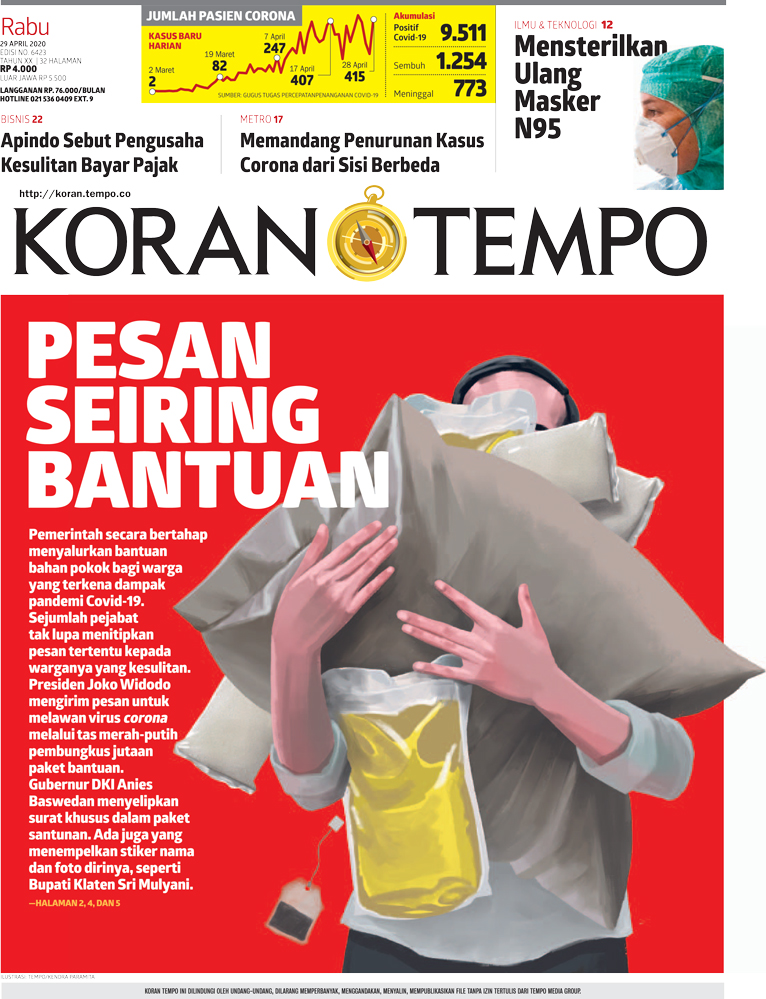 Cover Koran Tempo - Edisi 2020-04-29