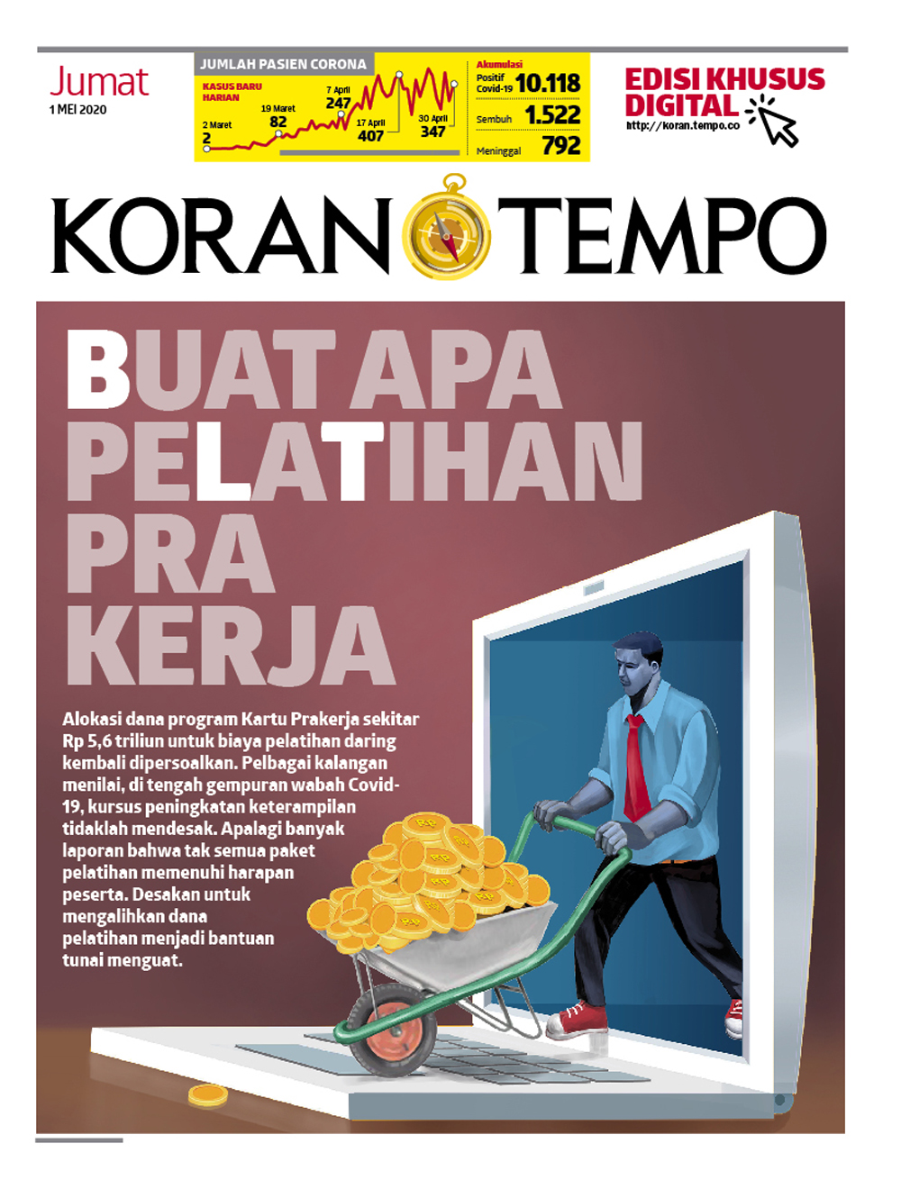 Cover Koran Tempo - Edisi 2020-05-01