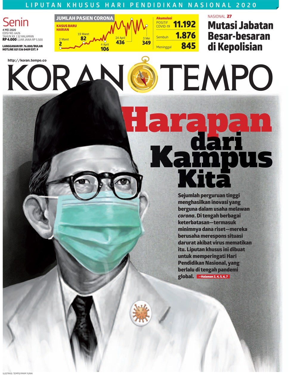 Cover Koran Tempo - Edisi 2020-05-04