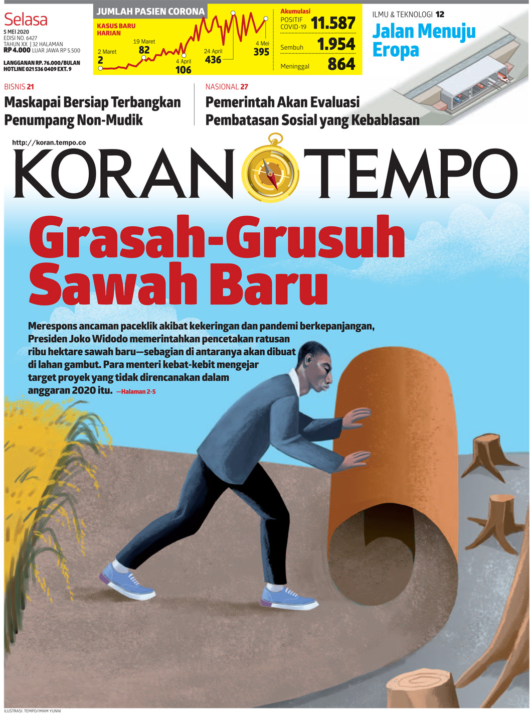 Cover Koran Tempo - Edisi 2020-05-05