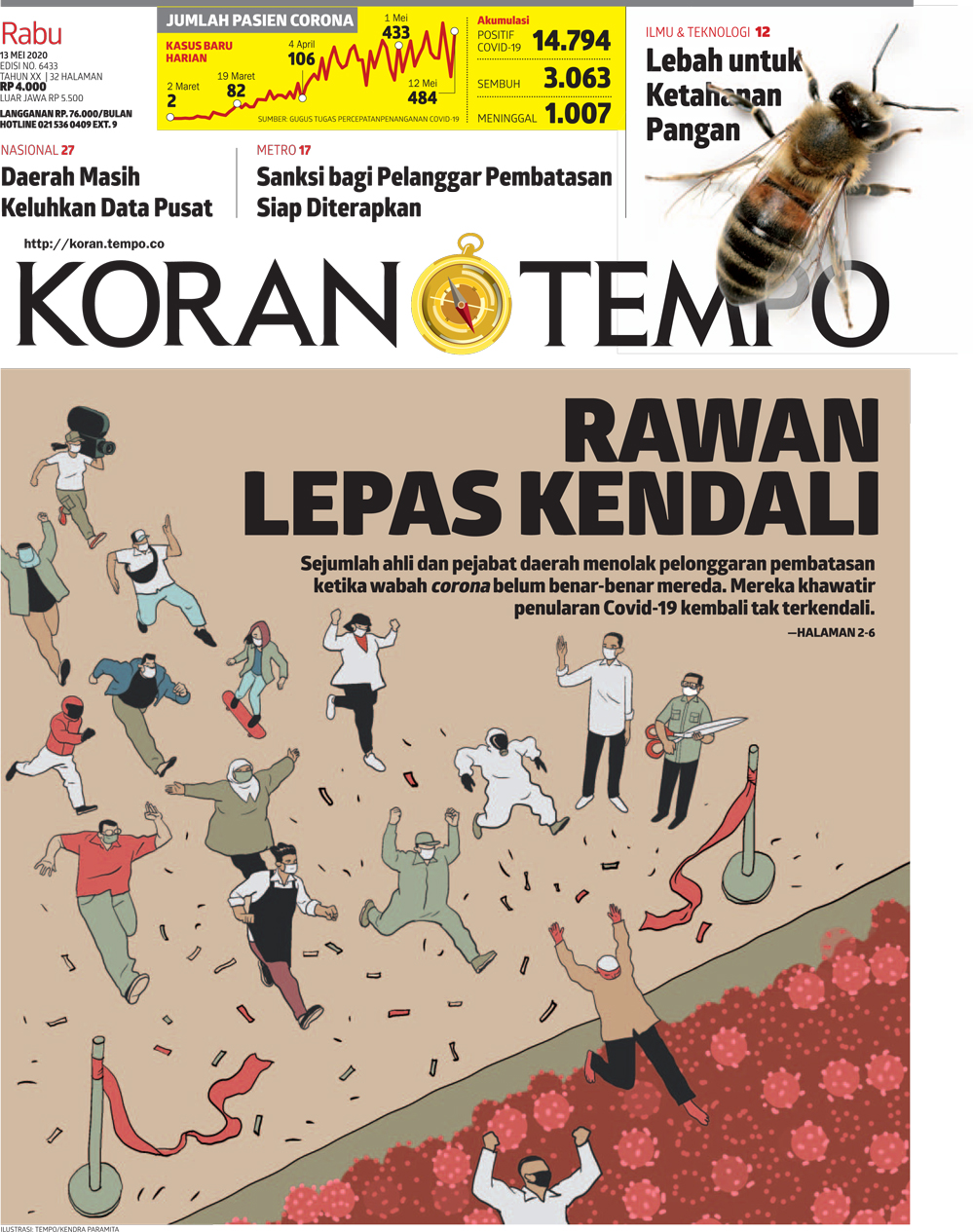 Cover Koran Tempo - Edisi 2020-05-13