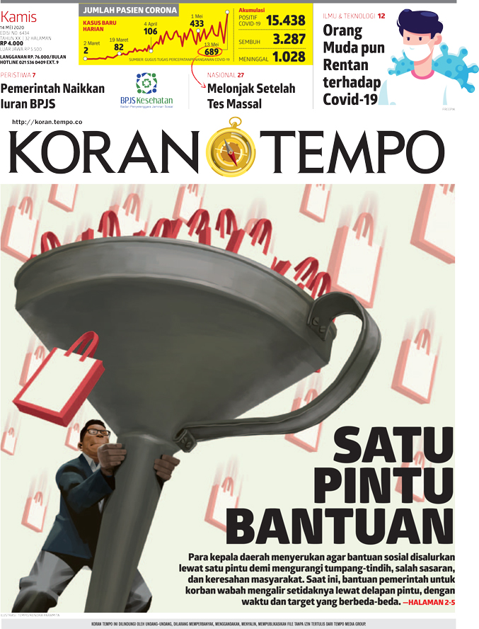 Cover Koran Tempo - Edisi 2020-05-14