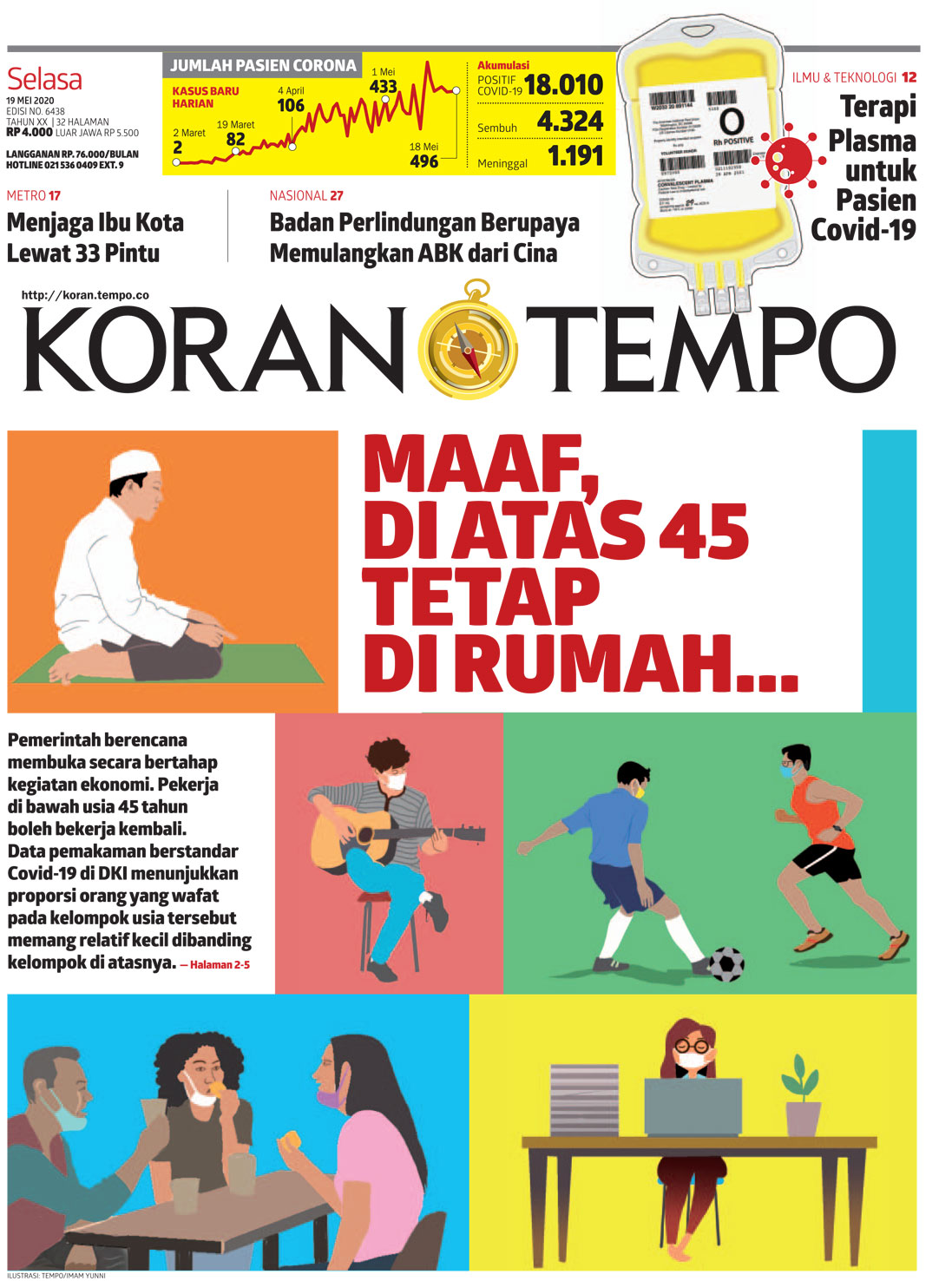 Cover Koran Tempo - Edisi 2020-05-19