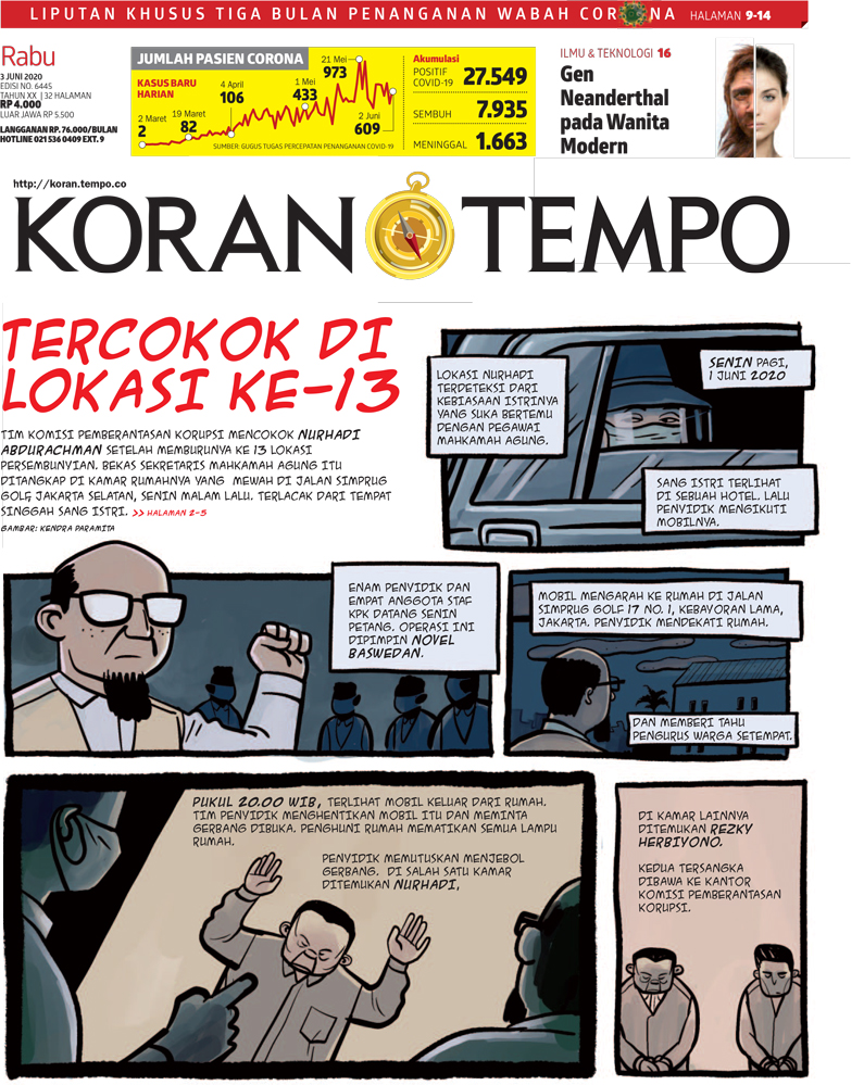 Cover Koran Tempo - Edisi 2020-06-03
