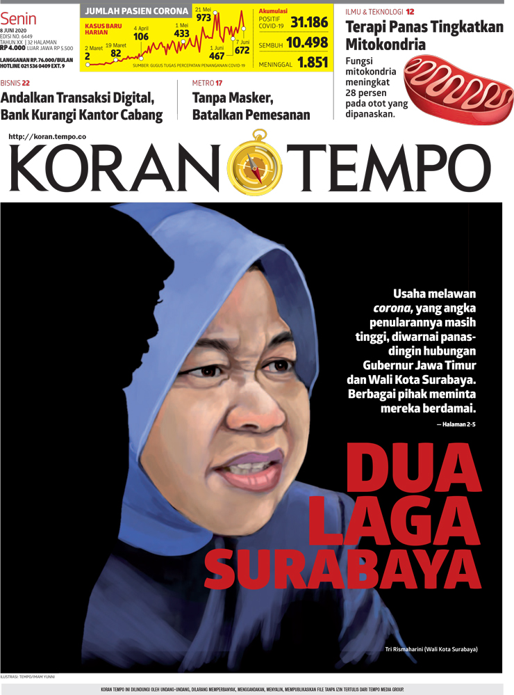 Cover Koran Tempo - Edisi 2020-06-08