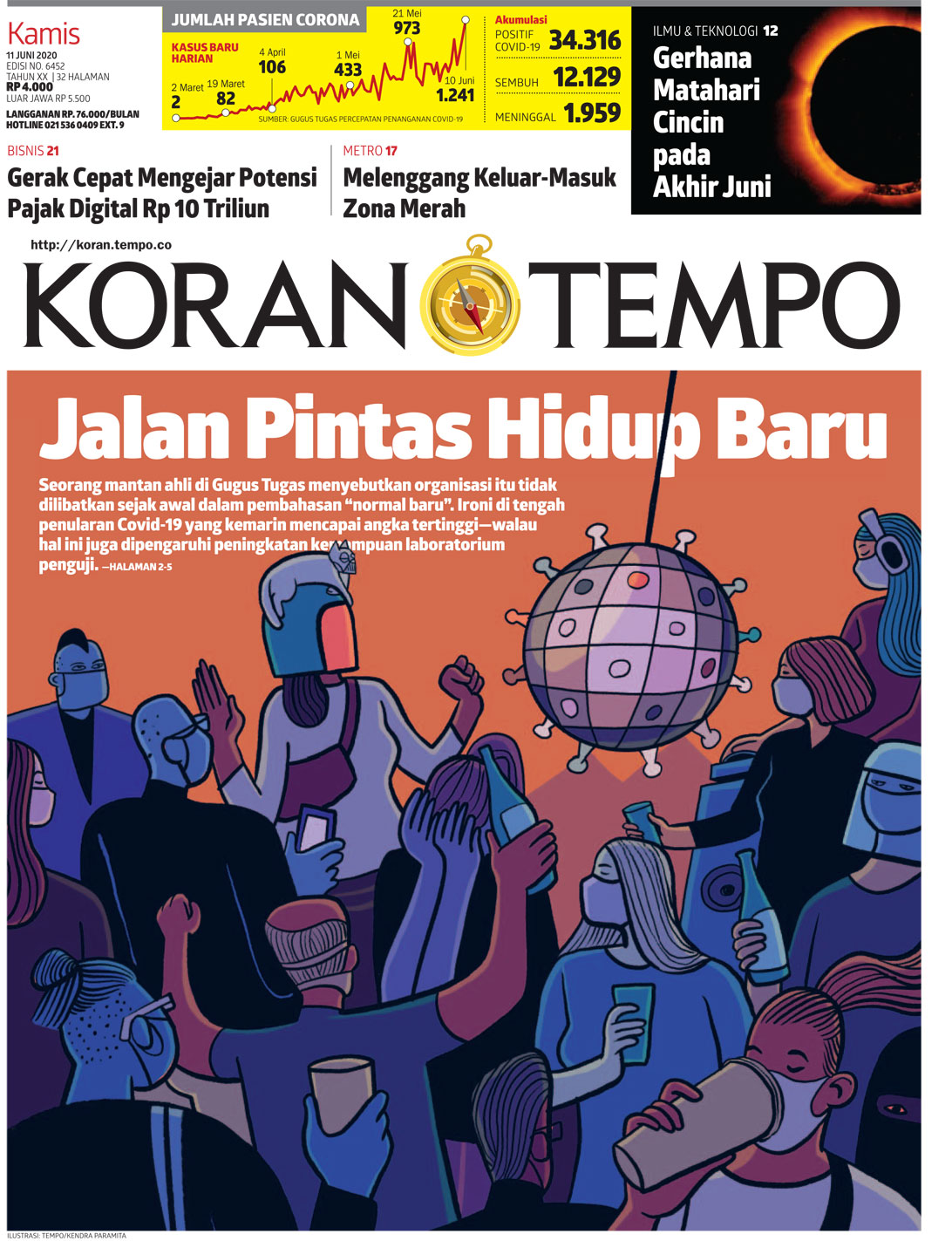 Cover Koran Tempo - Edisi 2020-06-11