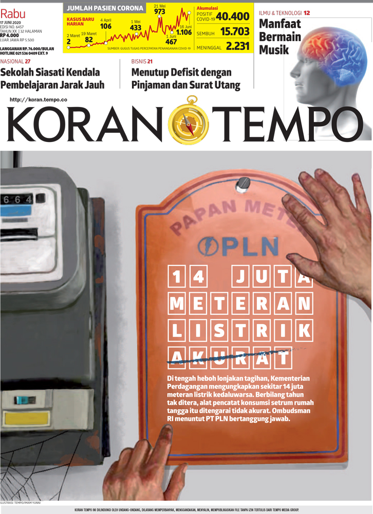Cover Koran Tempo - Edisi 2020-06-17