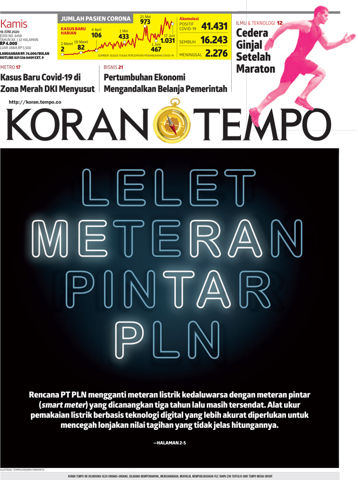 Cover Koran Tempo - Edisi 2020-06-18