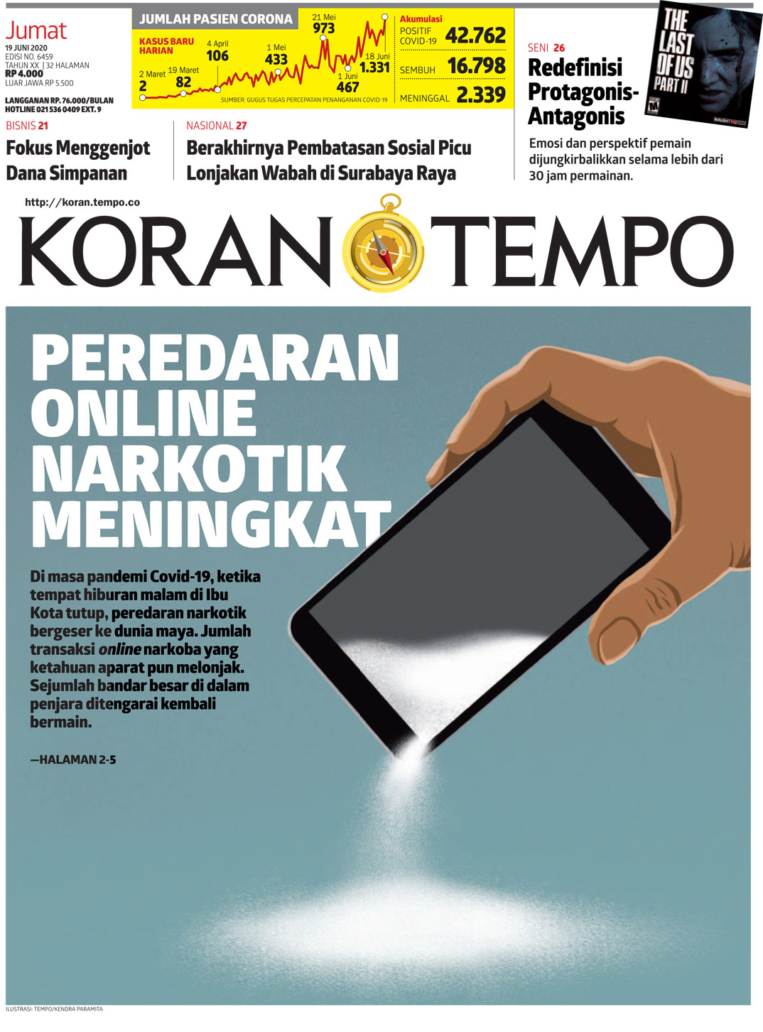 Cover Koran Tempo - Edisi 2020-06-19