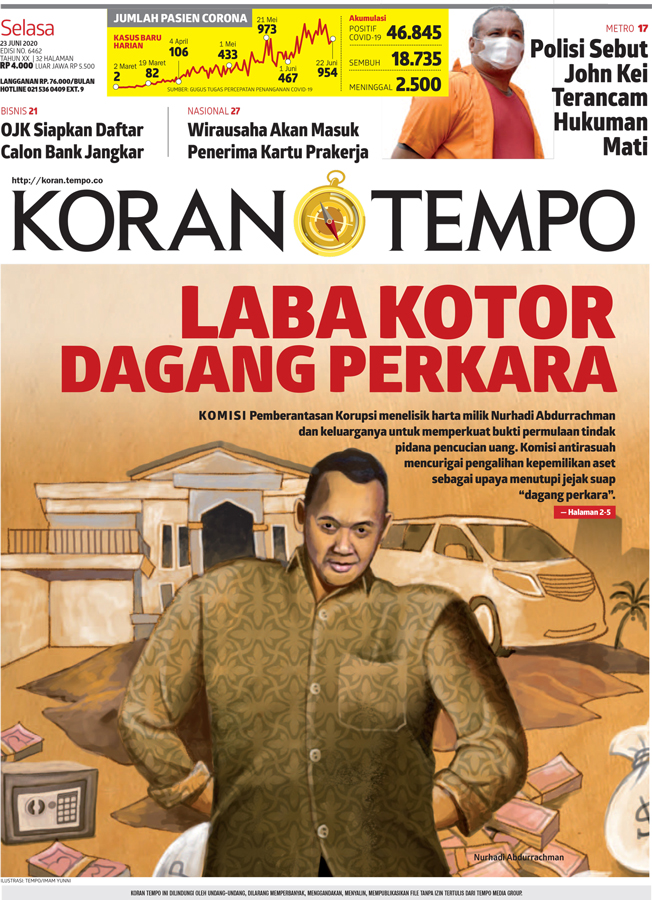 Cover Koran Tempo - Edisi 2020-06-23
