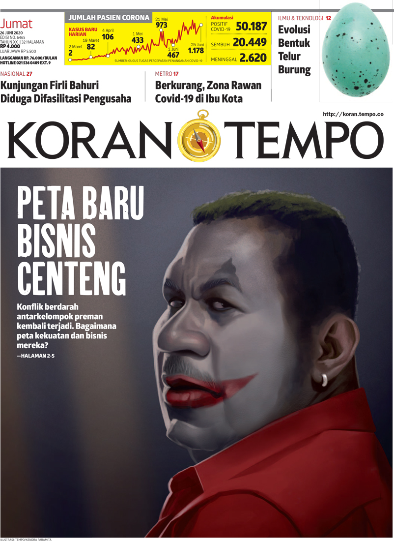 Cover Koran Tempo - Edisi 2020-06-26
