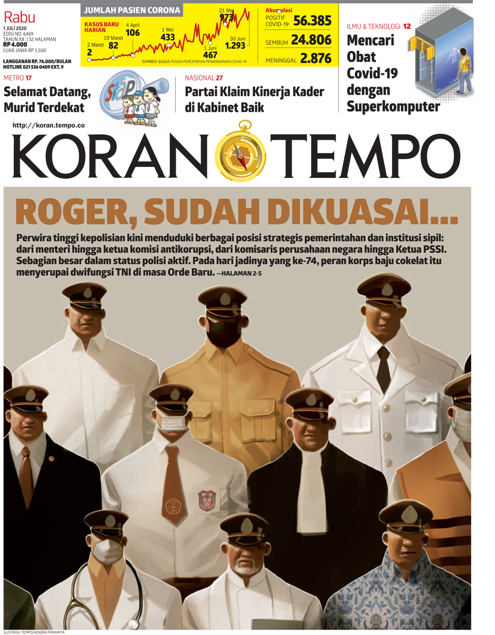 Cover Koran Tempo - Edisi 2020-07-01