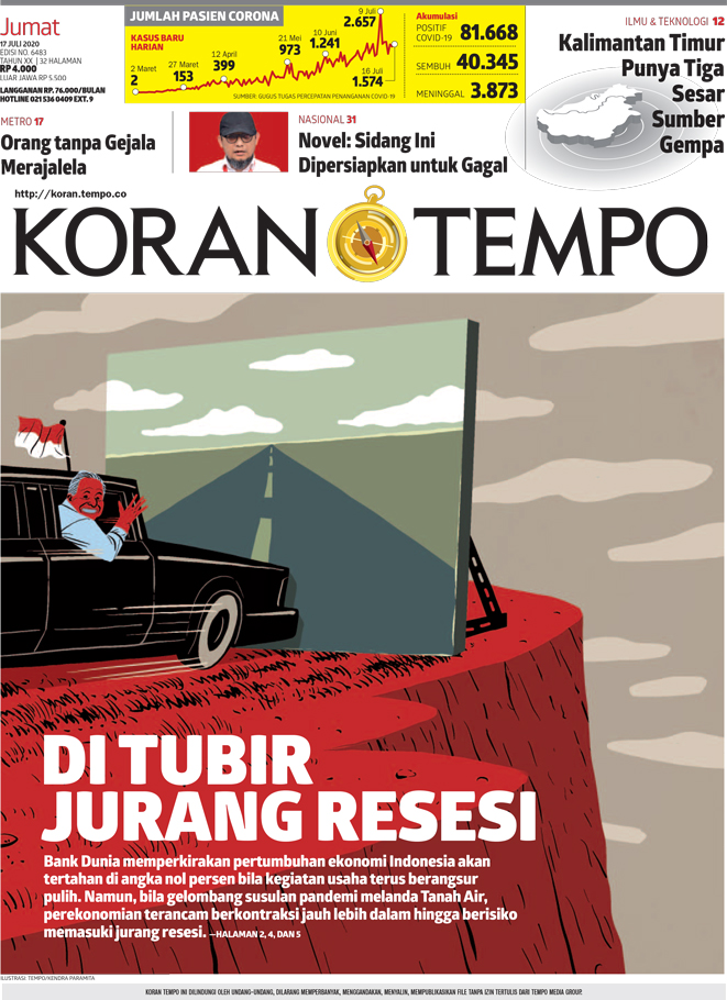 Cover Koran Tempo - Edisi 2020-07-17