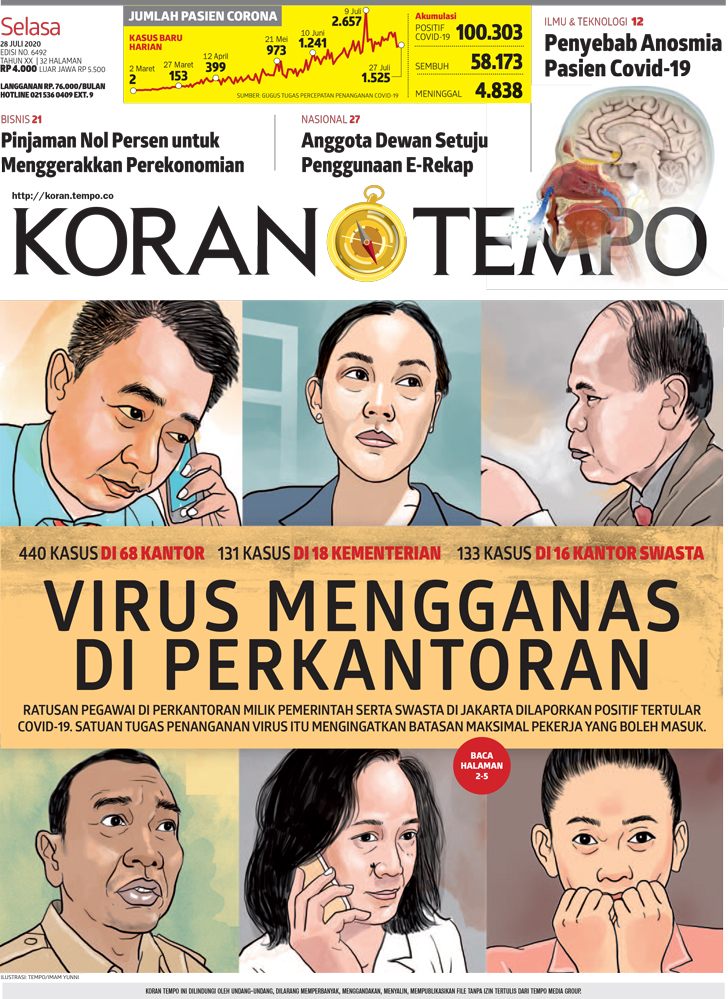 Cover Koran Tempo - Edisi 2020-07-28
